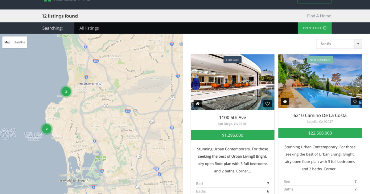 Zillow Style Search Results Office Space BKK